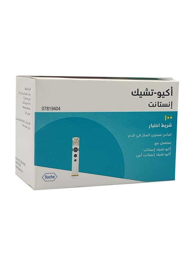 ACCU-CHEK 100-Piece Instant Blood Glucose Test Strips - Image 2