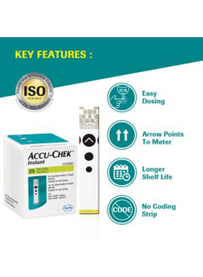 ACCU-CHEK 100-Piece Instant Blood Glucose Test Strips - Image 5