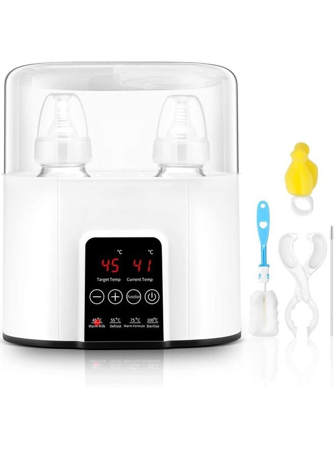 Beauenty - 6 In 1 Baby Bottle Warmer For Frozen Breast Milk And Formula Baby Food Heater With Steam Sterilizer With Cleaning Brush Nd Safe Auto-Shutoff And Timer Temperature Control Bpa-Free Baby Food Heater - Image 1