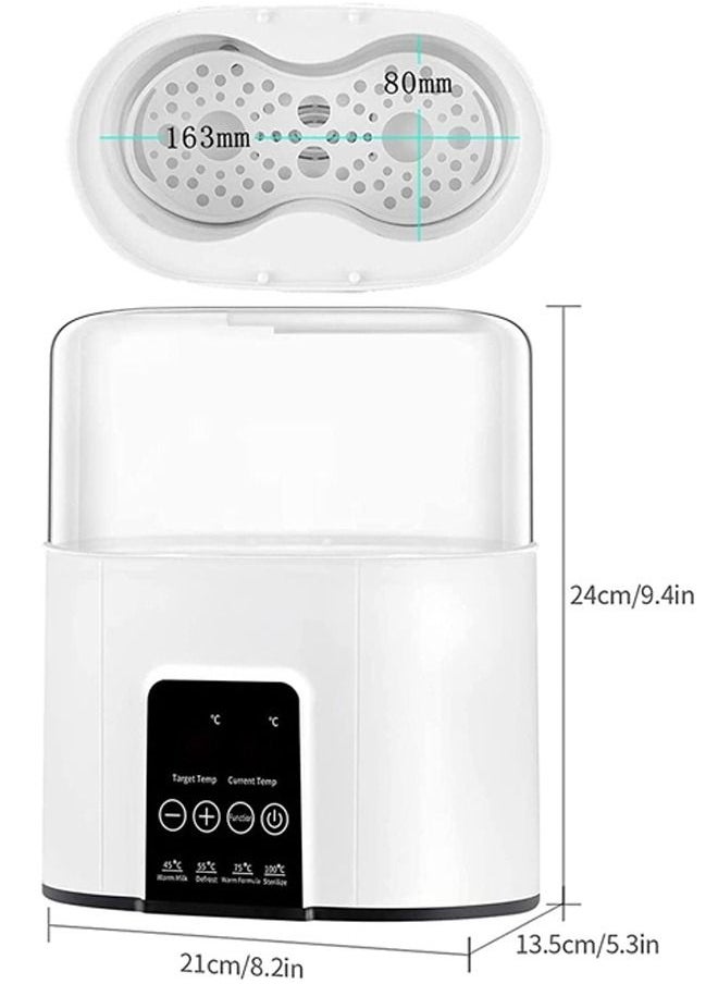Beauenty - 6 In 1 Baby Bottle Warmer For Frozen Breast Milk And Formula Baby Food Heater With Steam Sterilizer With Cleaning Brush Nd Safe Auto-Shutoff And Timer Temperature Control Bpa-Free Baby Food Heater - Image 1