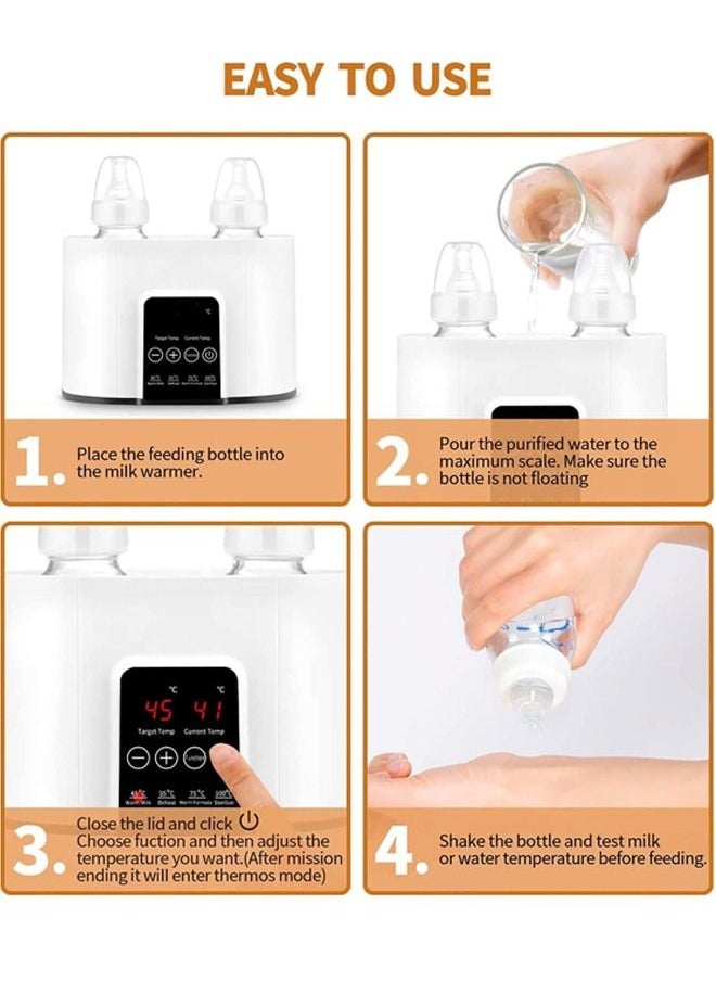 Beauenty - 6 In 1 Baby Bottle Warmer For Frozen Breast Milk And Formula Baby Food Heater With Steam Sterilizer With Cleaning Brush Nd Safe Auto-Shutoff And Timer Temperature Control Bpa-Free Baby Food Heater - Image 1