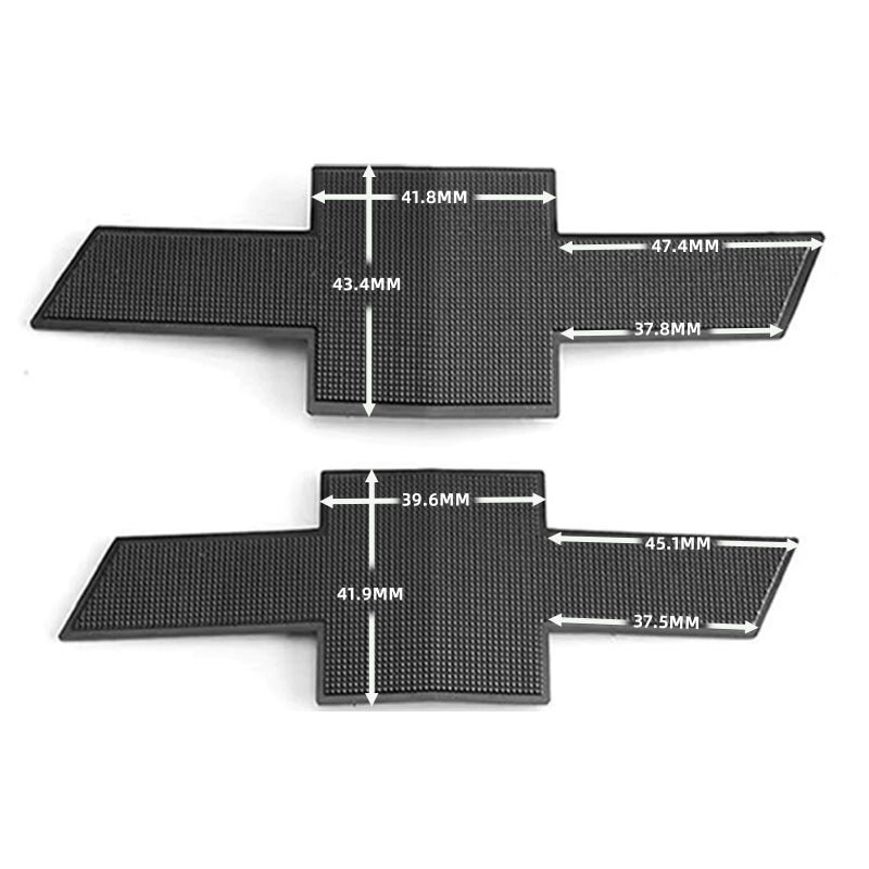 Texflic Black Bowtie Front Tailgate Emblem Overlay Compatible with 2019-2025 Chevy Malibu with Strong Adhesive 251017 ABS Plastic Grill Rear Badge Not Fit 1997-2018 260111 Black - Image 2
