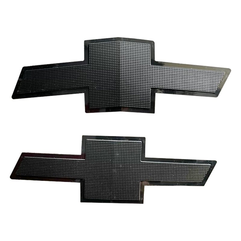 Texflic Black Bowtie Front Tailgate Emblem Overlay Compatible with 2019-2025 Chevy Malibu with Strong Adhesive 251017 ABS Plastic Grill Rear Badge Not Fit 1997-2018 260111 Black - Image 1