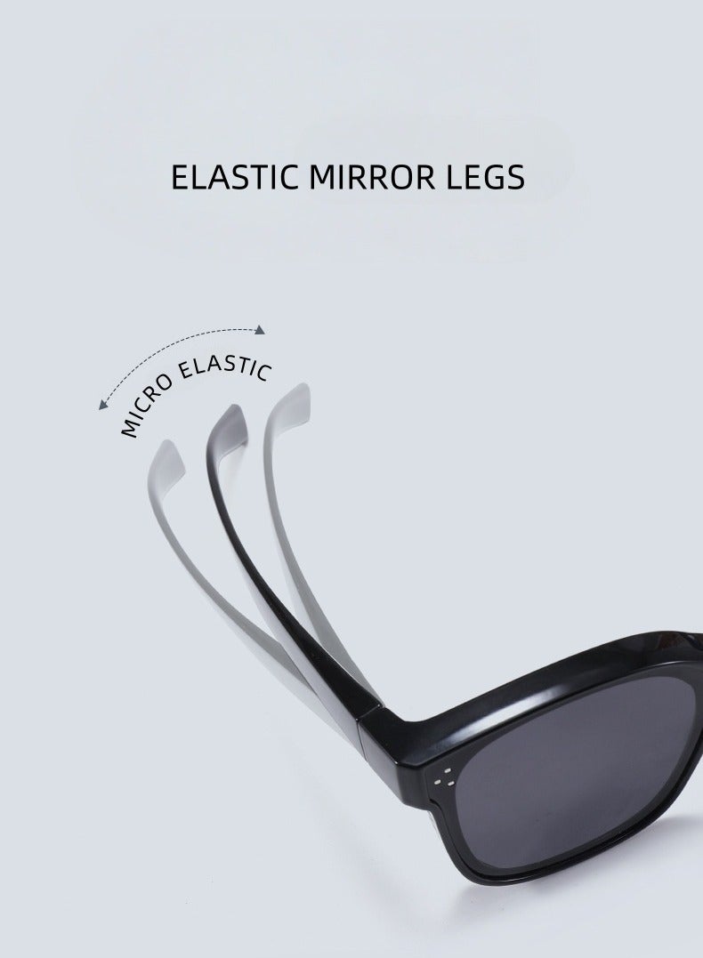 نظارات شمسية محمولة مقاومة للأشعة فوق البنفسجية بتصميم أزرق لرجال ونساء يعانون من قصر النظر - Image 5