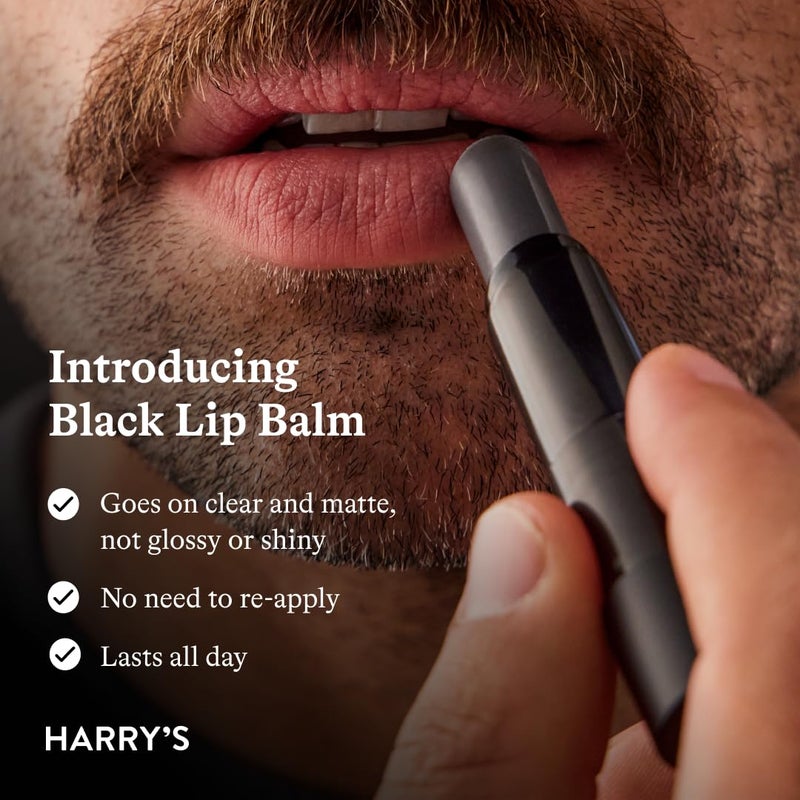 Harry's Black Lip Balm for Men - Hydrating Men's Lip Balm with Natural Finish - Korean Skincare Technology with Meadowfoam Oil - Image 3