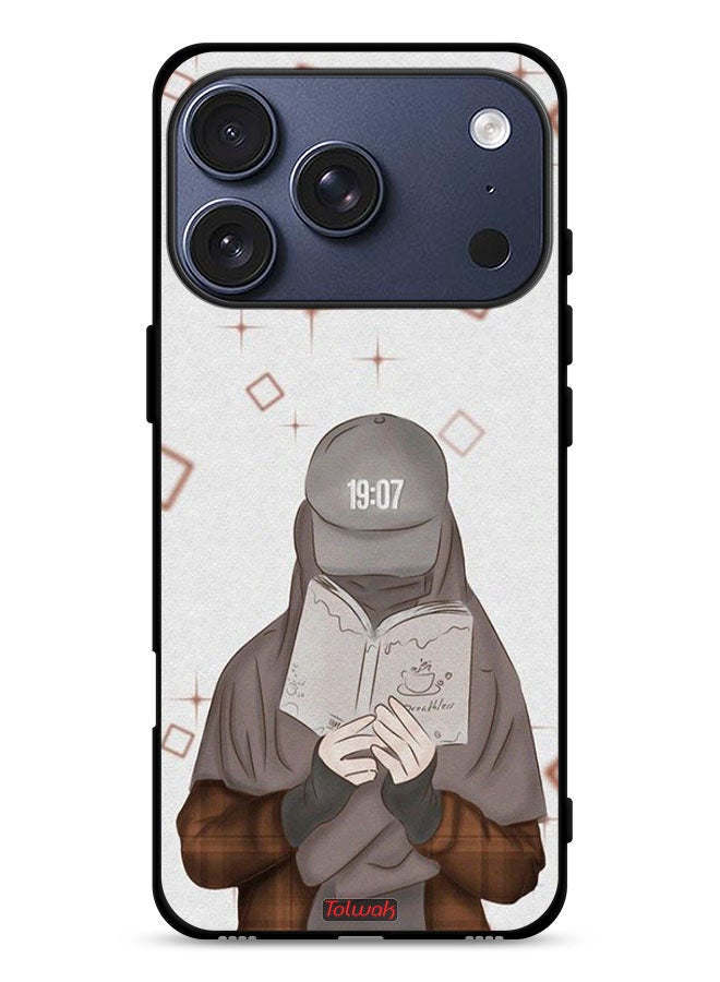 Tolwak Apple iPhone 17 Pro Protective Case Cover Girl Reading Art - Image 1