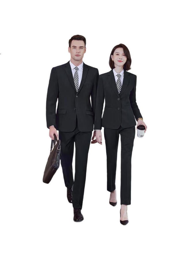 Teluoman Black Professional Women'S Suit Set Elegant Commuting Formal Interview Business Suit Jacket Workwear - Image 3