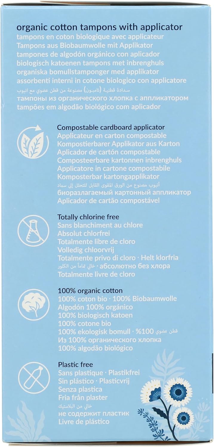 Natracare Organic Applicator Tampons Regular x 163 Pack - Image 2