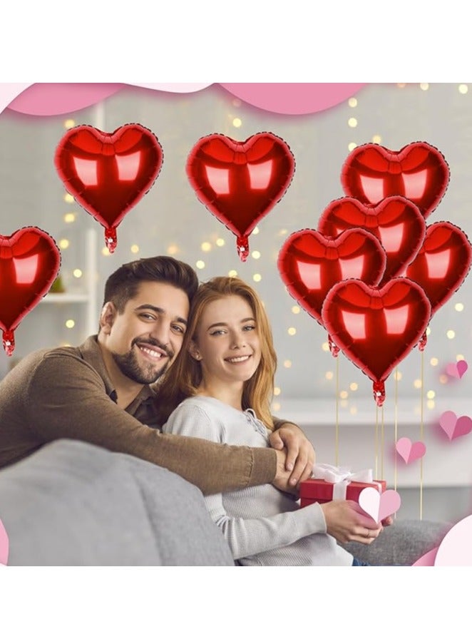 بالونات على شكل قلب من الفويل لعيد الحب، الحب مقاس 45، هيليوم بشكل للخطوبة والزفاف والذكرى السنوية وحفلات استقبال المولود (10 - أحمر) - Image 4