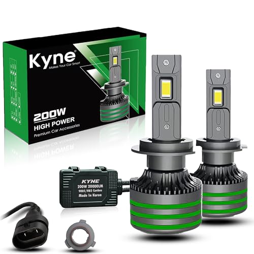 KYNE 200W High Power Premium LED Headlights Bulb –HB3/9005/9006 6000K Cool White 20,000 Lumens Ultra-Bright, IP65 Waterproof with 3 YEAR WARRANTY (3 Year Warranty, HB3/9005) - Image 1