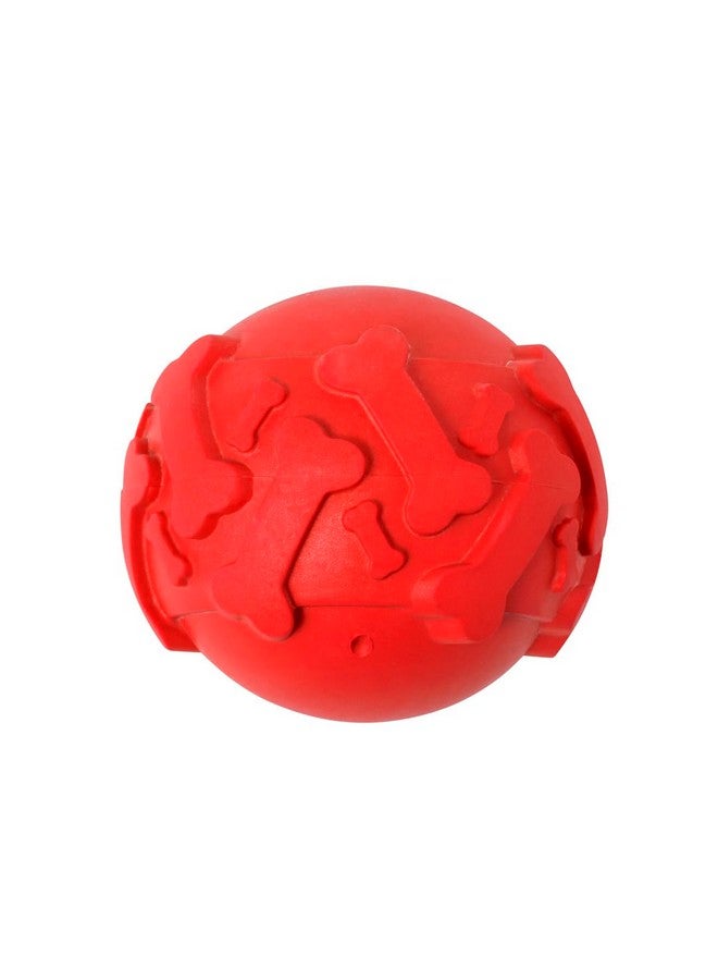 لعبة كرة العظام المطبوعة من Pups&Pets ذات الصوت الصلب للكلاب متوسطة الحجم (كرة واحدة في العبوة) - ألوان متنوعة - Image 2