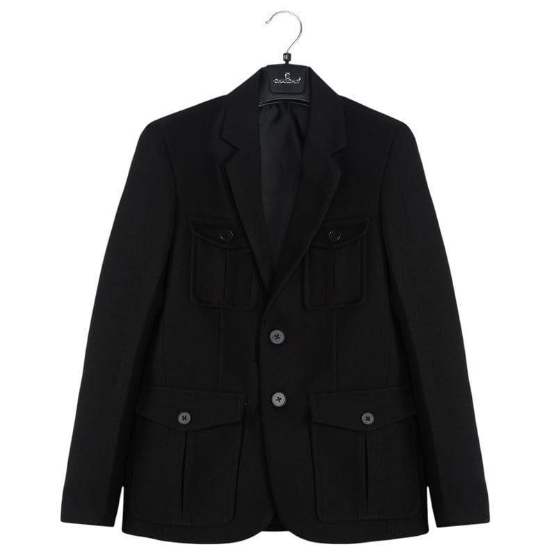 CHARCHIT Boys Regular Fit Black Blazer and T-Shirt Set - Image 3