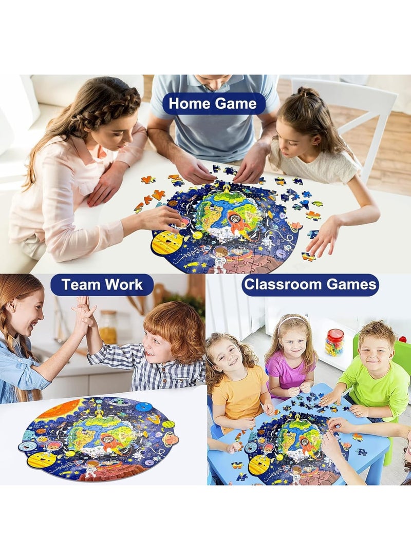 SYOSI Floor Jigsaw Puzzle, 128 Piece Large Space Rocket Puzzle for Kids, Educational Toddler Puzzle Game, Enhances Cognitive and Motor Skills, 44×45cm, Suitable for Boys and Girls Ages 3 to 8 - Image 5