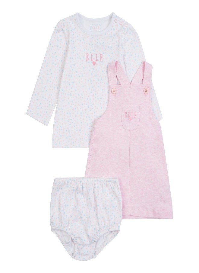 Elle Baby Pinafore Dress  Top and Matching Knickers Set - pzsku/Z50876DFD02D0407FB78AZ/45/_/1710496557/dd07b1b8-5978-4b31-8e08-7f2286c5eec3