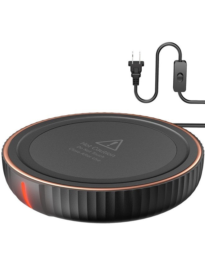 House Gem HouseGem Large Candle Warmer Plate - Coffee Cup Mug Warmer for Desk, Candle Melter, Electric Mug Heater for Beverages, Milk & Tea, Coffee Accessories Ideal Gifts Keep Cup Warm (Black) - Image 1