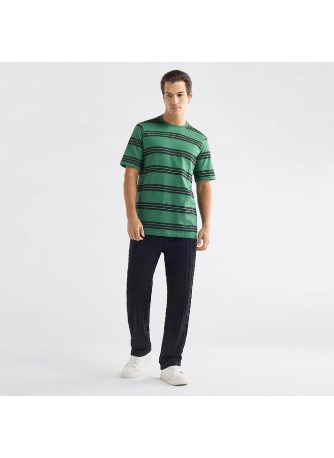 FAV Striped T-shirt with Crew Neck and Short Sleeves  - Image 2