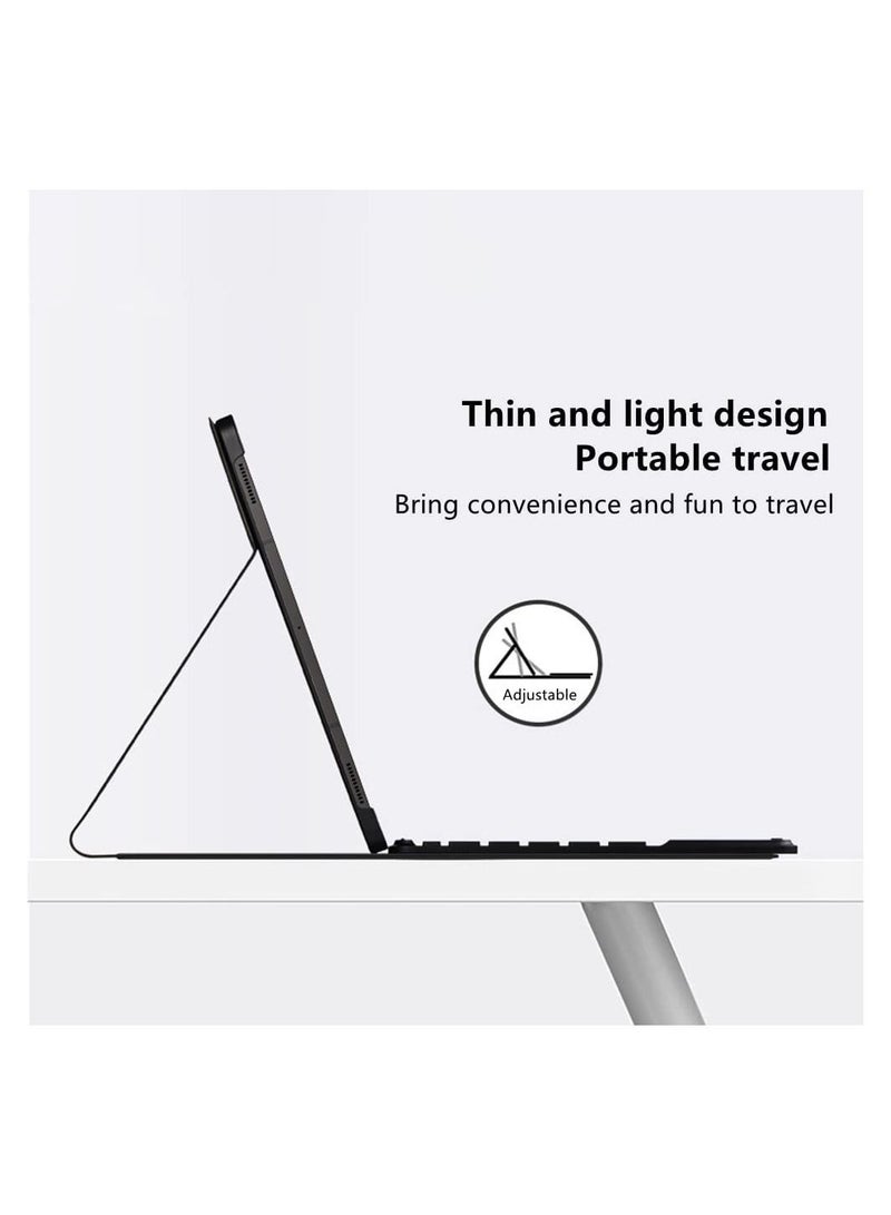 Keyboard Case for Galaxy Tab S8 Ultra 14.6 inch 2022, Wireless Detachable Backlight with Touchpad, Protective Cover - Image 2
