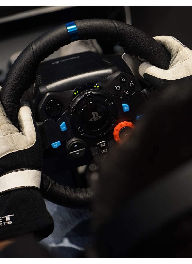 Generic Dual Motor Feedback Driving Force Gaming Racing Wheel with Responsive Pedals For Gameing  - Image 4