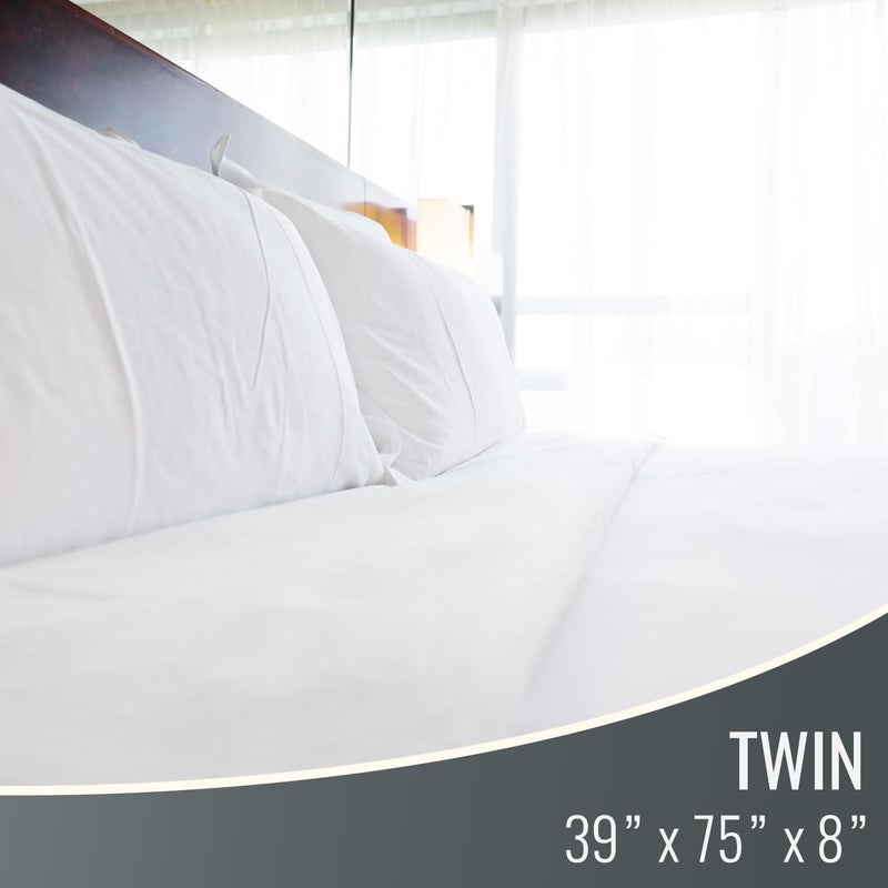 DMI Waterproof Mattress Protector and Mattress Cover, Soft, Encased Zippered Fit, Twin, Packaging may vary - Image 2