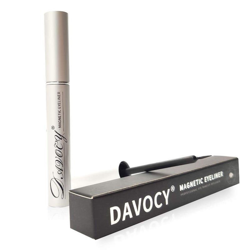 Davocy Magnetic Eyeliner for Magnetic Eyelashes, Strong Hold, Latex-Free, Waterproof Magnetic Eyeliner for Sensitive Eyes, No Glue Needed, Surper Large Capacity, 6ML 0.18OZ - Image 3