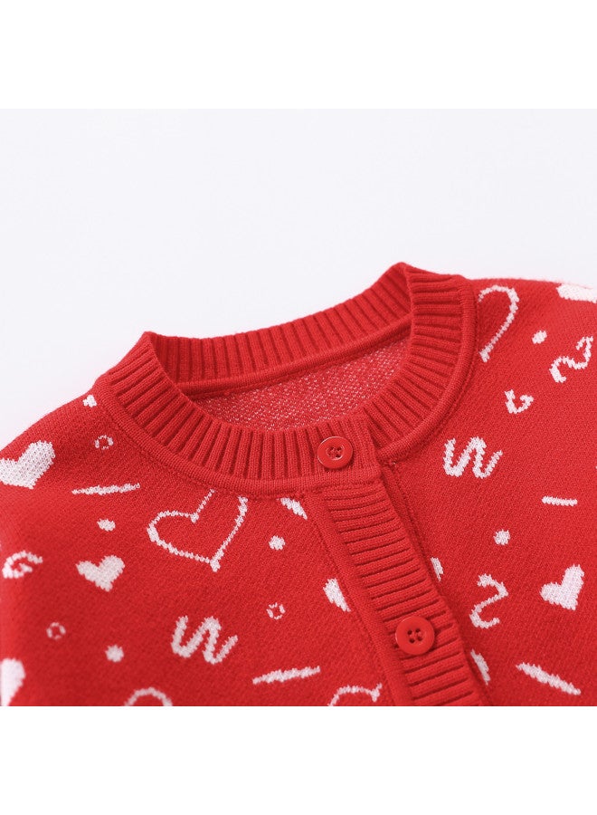 Girls' Baby Autumn Fashion Versatile Sweater Toddler Jacket Chinese New Year Outfit - Image 5