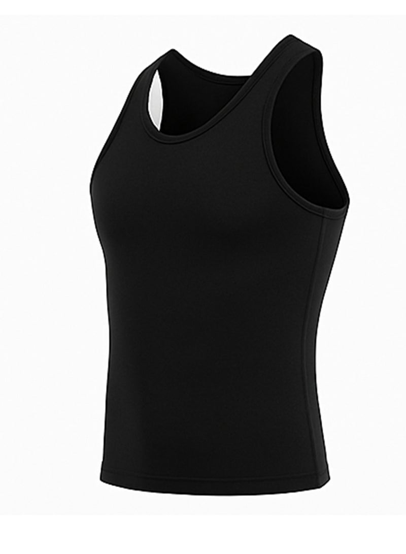 Tango Sleeveless Shirt Lycra Cotton (Black) - Image 4