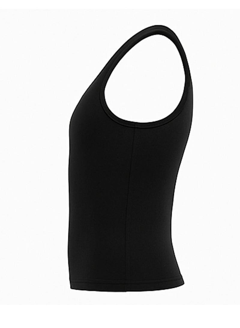 Tango Sleeveless Shirt Lycra Cotton (Black) - Image 3