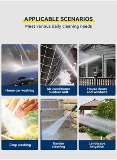 ULHYC Electric Pressure Washer 2900 PSI Max 3.1 GPM 3100W Compact Portable Power Washer with 66 FT Hose Adjustable Nozzles and Foam Cannon, Small Car Pressure Washer for Home/Patio/Driveway/Yellow  - Image 3