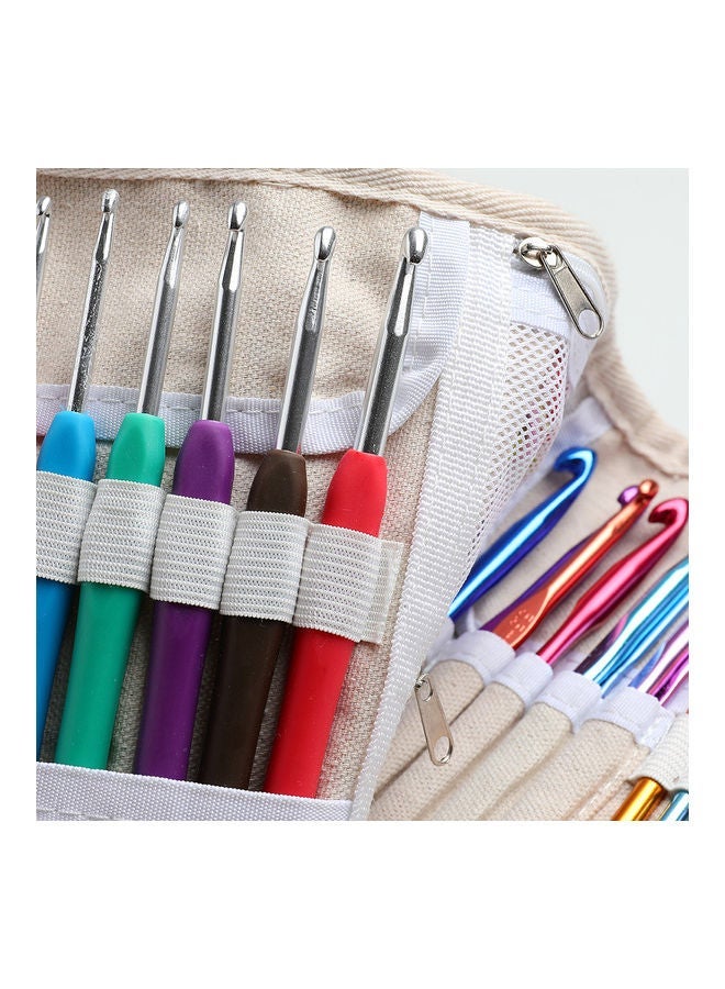 NIBEMINENT 65-Piece Crochet Hooks Set With Storage Bag Multicolour - Image 3