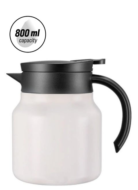 Coffee Thermos That Preserves Heat And Cold White 800 ml