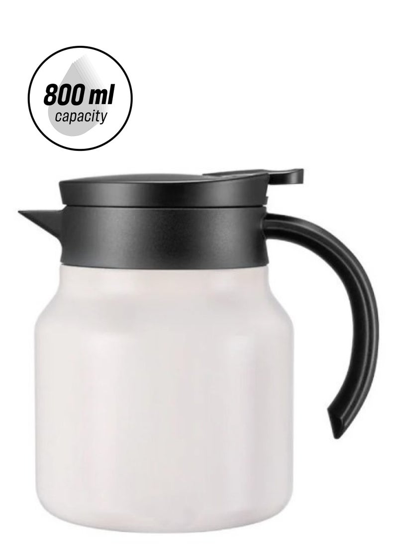 Coffee Thermos That Preserves Heat And Cold White 800 ml