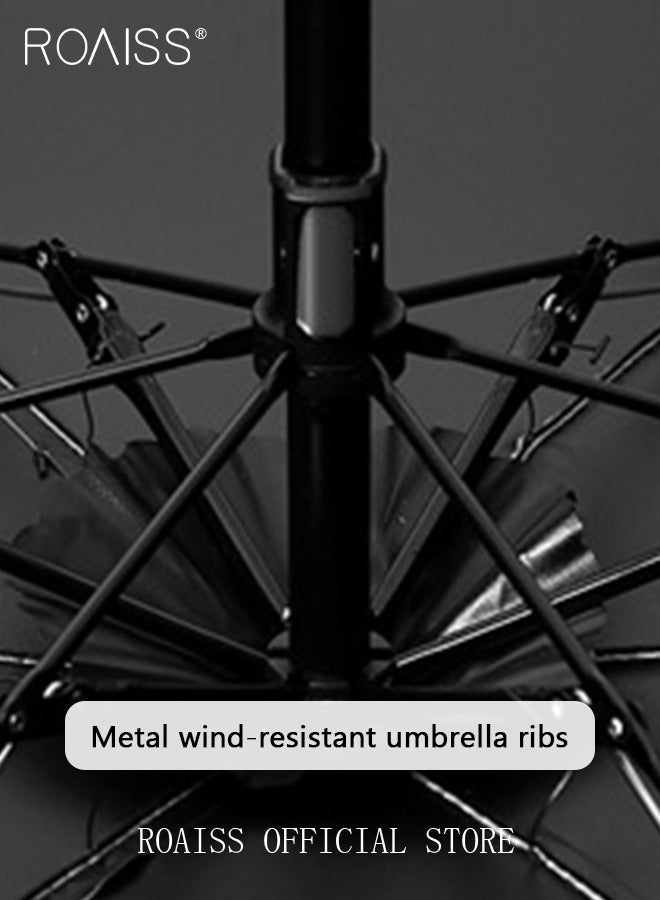 roaiss Unisex Multifunctional Umbrella with Black Vinyl Coating for Cooling and Heat Insulation 6 Rib 5 Fold Compact and Portable Design for Rain and Sun 260 Grams UPF50 Convenient and Durable - Image 4