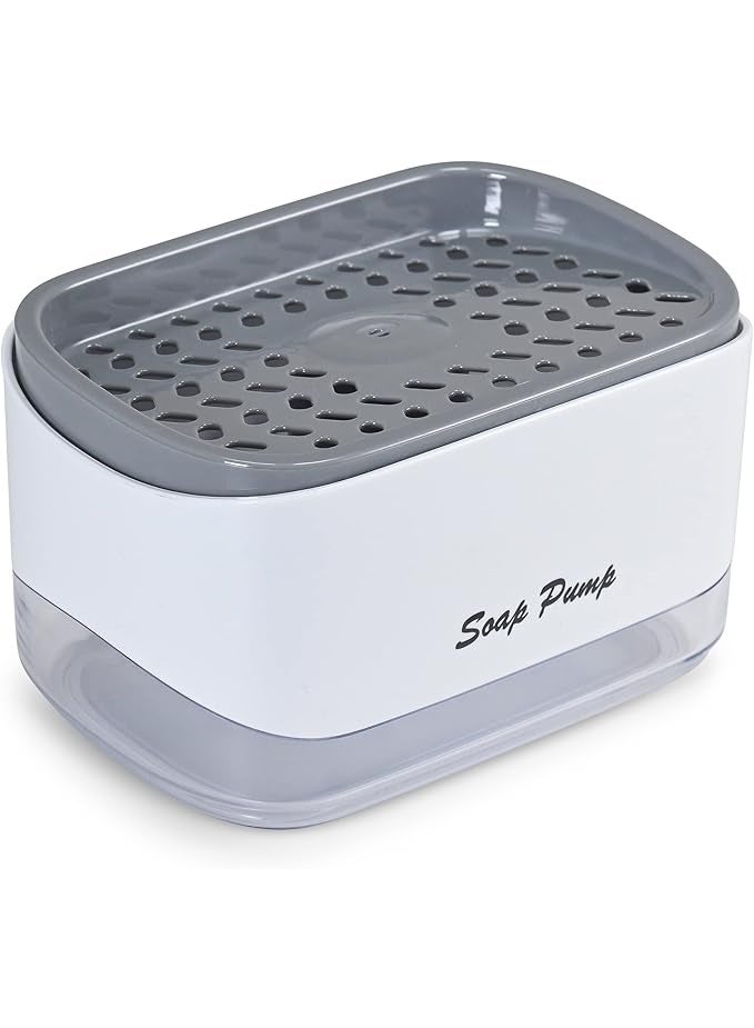 Modern 2-in-1 Dish Soap Dispenser and Sponge Holder with High-Quality Material – Dishwashing Tools Organizer to Save Space & Professionally Coordinate the Kitchen - Image 5