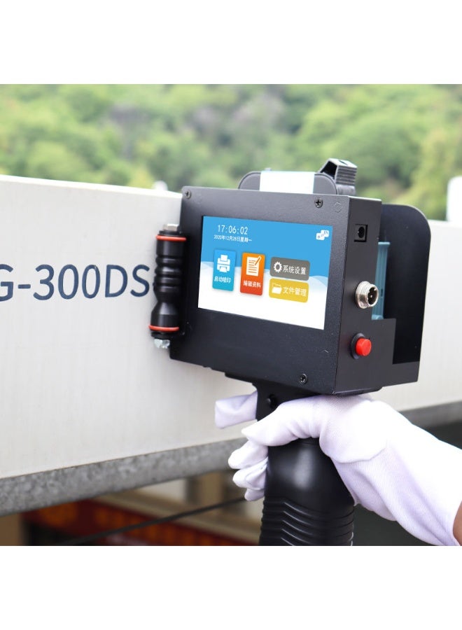 ديمين طابعة نفث حبر محمولة عالية الدقة باللغة العربية، للطباعة على مواد متعددة (الخشب، المعدن، البلاستيك، الكرتون)، بدقة 600 DPI، شاشة لمس 4.3 بوصة، ارتفاع الطباعة حوالي 50 مم، تدعم طباعة رمز QR والأرقام التسلسلية، تدعم 25 لغة - Image 2