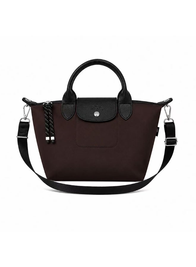 Longchamp Energy Series Mini Tote Bag, Chocolate Brown - Image 1