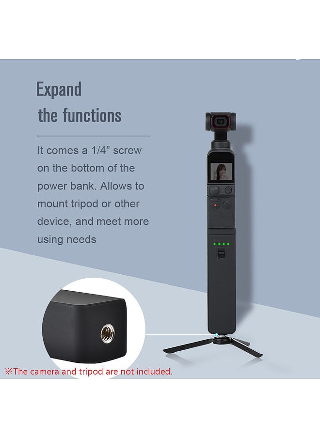 STARTRC - STARTRC Upgraded Portable Fast-Charging Power Bank Handheld Camera Extension Rod Charging Case Plug and Play with 1/4 Inch Screw Hole Replacement for DJI Pocket 2 - Image 1
