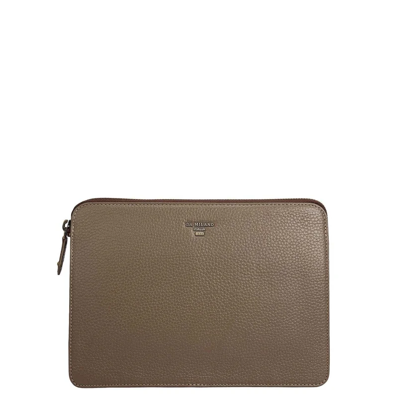 Wax Leather Multi Pouch - Smoke Grey