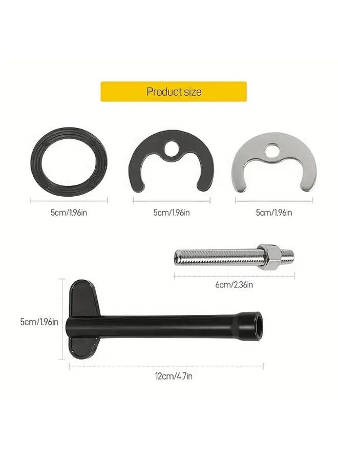5pcs Monobloc Tap Fixing Kit Basin Sink Washer Repair Nut Bathroom Mixer Fitting - Image 4