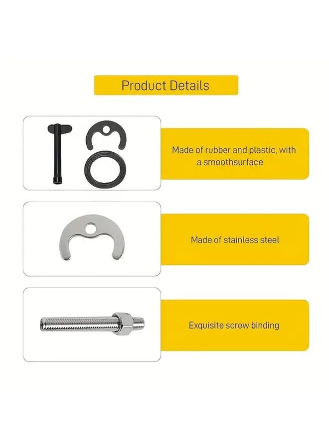 5pcs Monobloc Tap Fixing Kit Basin Sink Washer Repair Nut Bathroom Mixer Fitting - Image 3