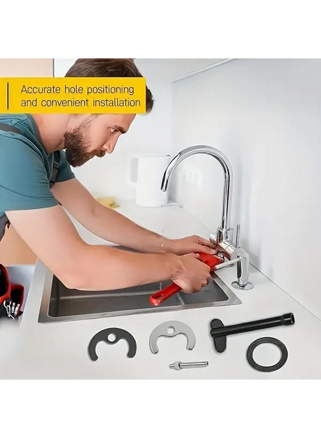 5pcs Monobloc Tap Fixing Kit Basin Sink Washer Repair Nut Bathroom Mixer Fitting - Image 5