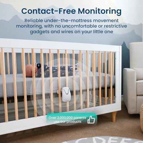 Babysense True Sleep HD Baby Monitor with Camera and Audio + Baby Sleep Movement Monitor, No WiFi, 2 Non-Contact Under Mattress Sensors, Non-Wearable Monitor, Full Crib Coverage - Image 5