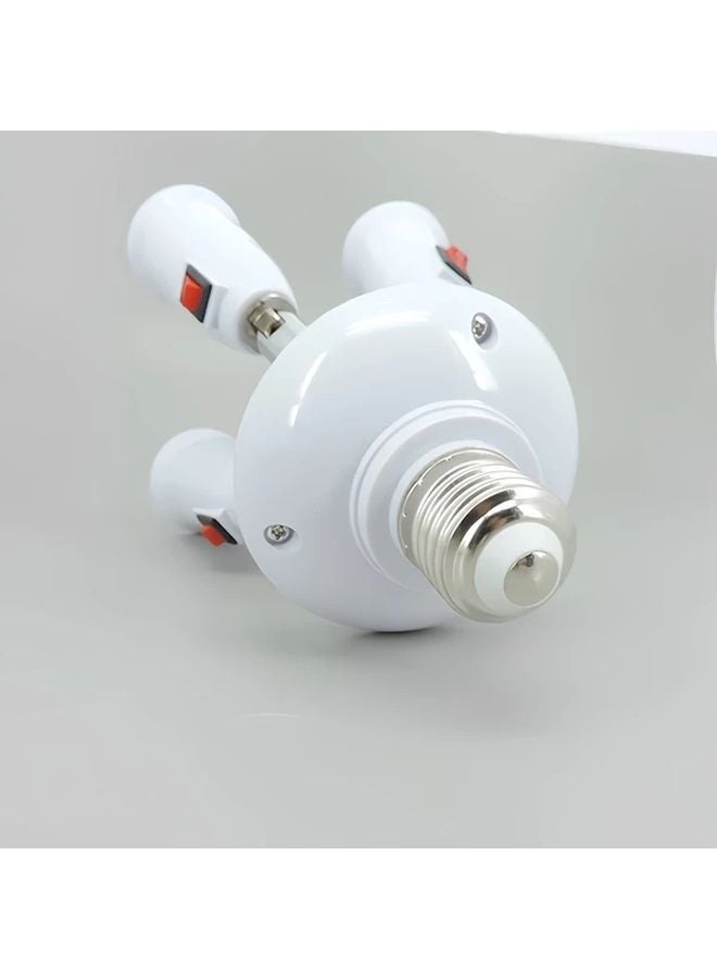 1PC E27 LED Light Bulb Splitter 1 To 3 Heads Converter Adapter For Home Lighting - Image 5