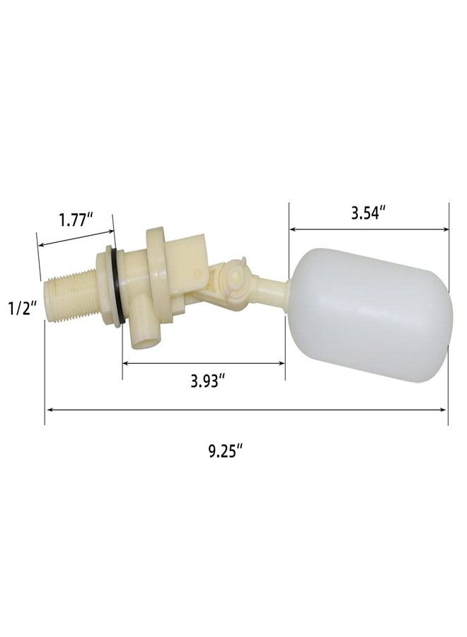 Abustle pig 1/2 Inch Float Ball Valve,Water Float Valve for Automatic Livestock Waterer Bowl, Horse Goat Dog Water Trough,Pool, Aquariums(2 pack) - Image 2