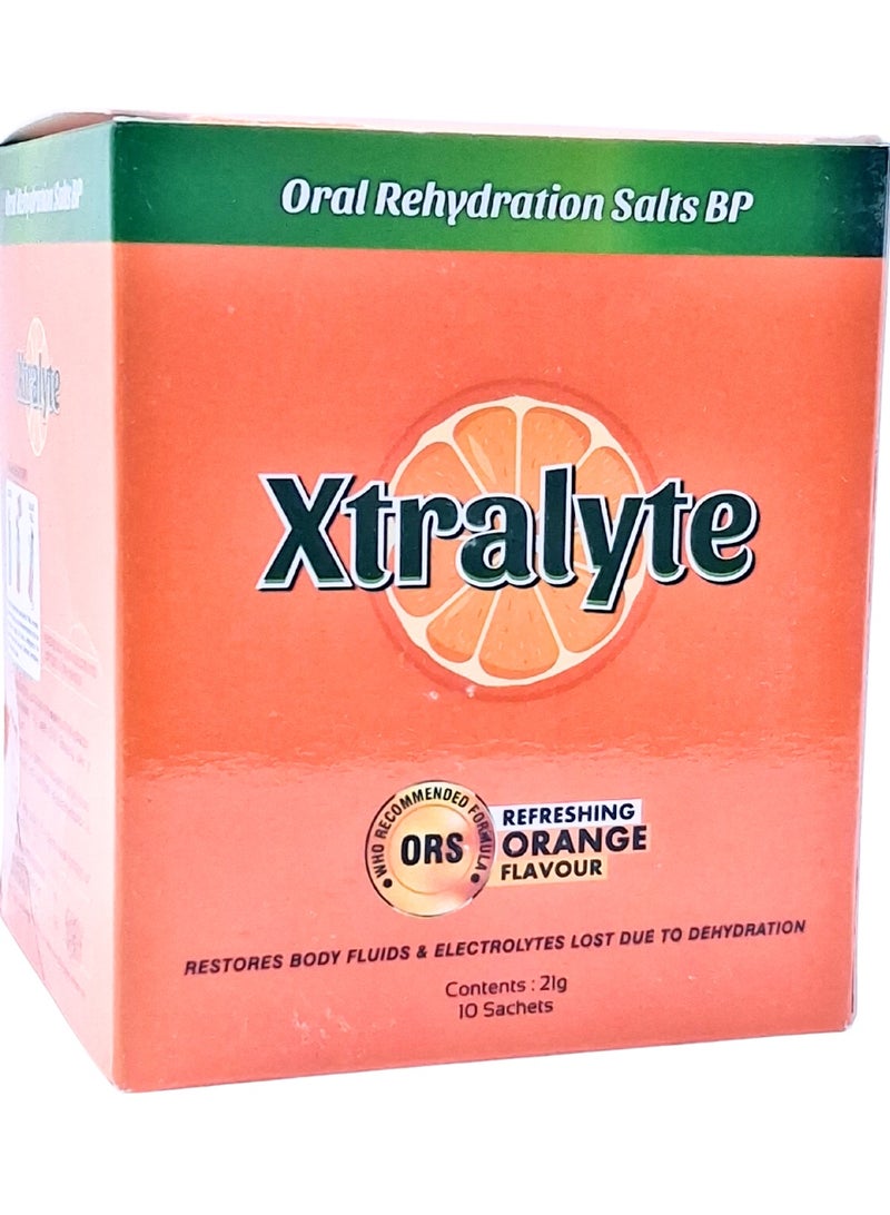 Xtralyte Ors 21Gm Sachets 10'S (Orange)