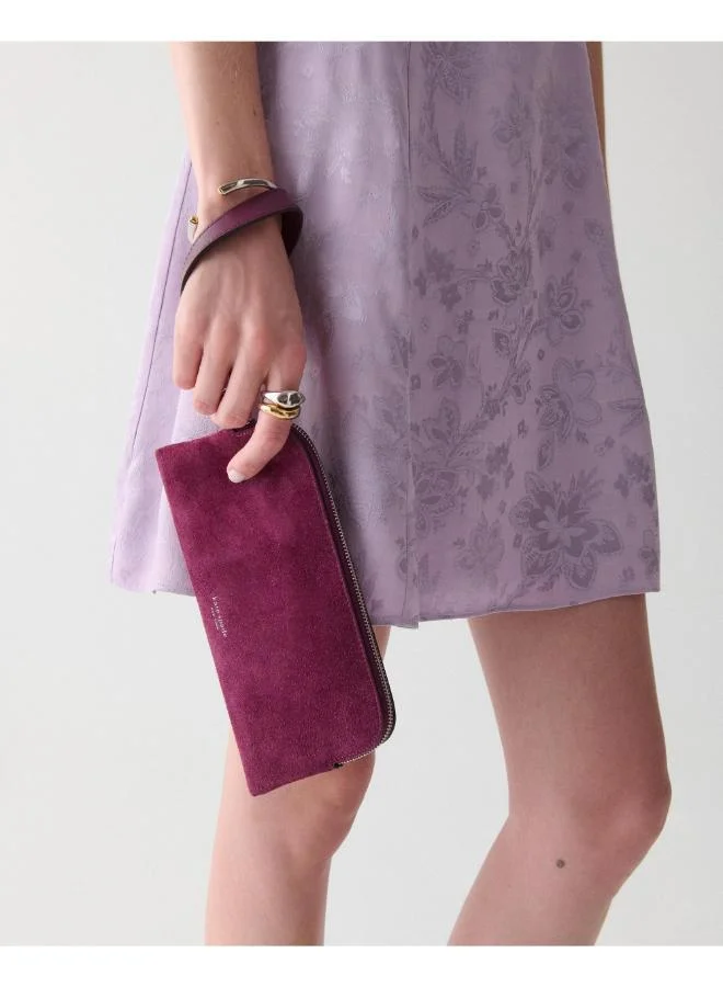 Kate Spade Halo Suede Wristlet