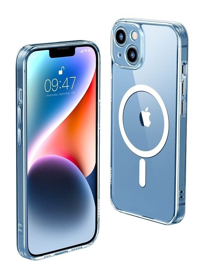 كابتن تيك Magnetic Case Cover for iPhone 15 Compatible with Magsafe Wireless Charging, Anti-Scratch Clear Back - Image 1