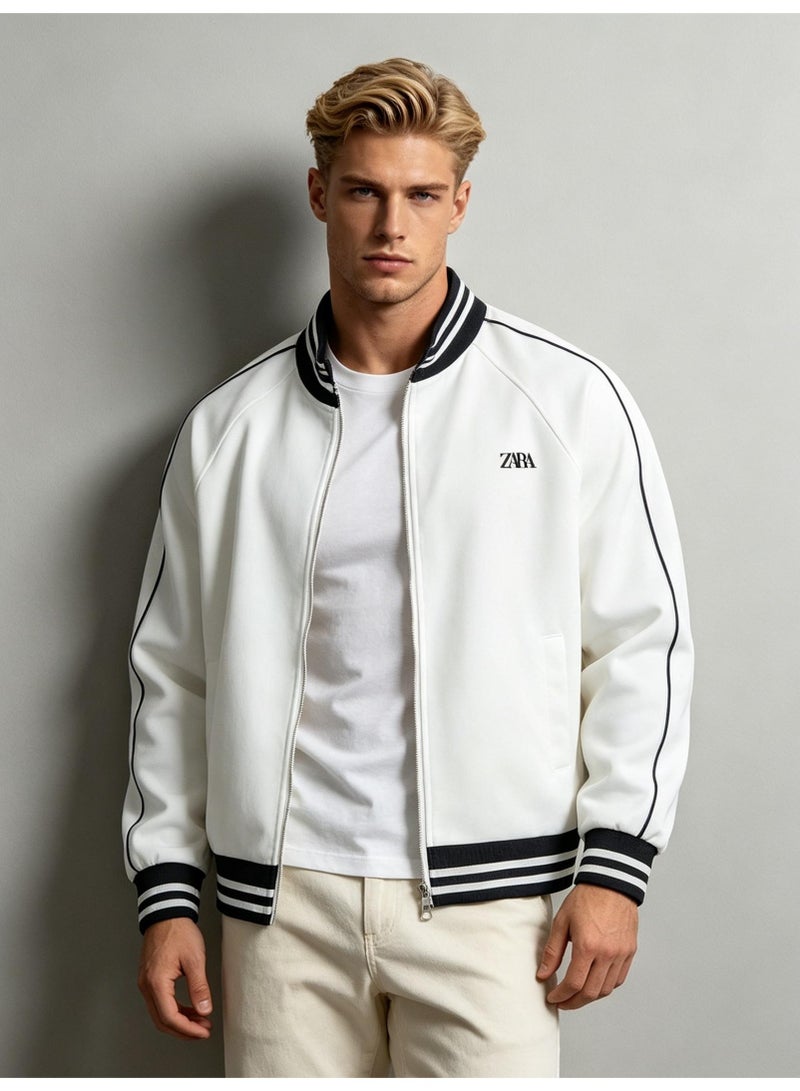 زارا ZARA men's and women's baseball uniform jackets - Image 5