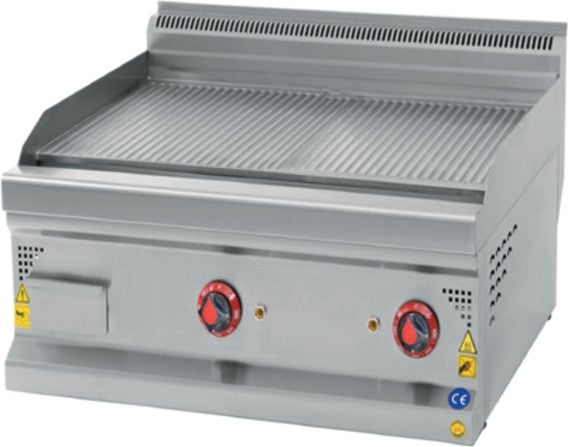 CSA İnox Karacasan Industrial 600 Series Set Counter Top Electric Full Channel Grill