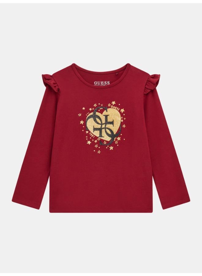 GUESS Kids Slogan Crew neck T-Shirt - Image 1