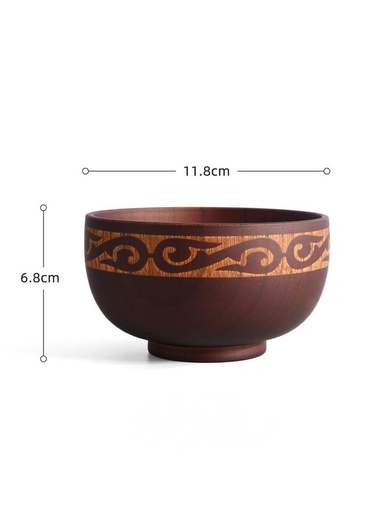 general 5-Piece Wooden Bowl Wooden Milk Tea Bowl  - Image 2